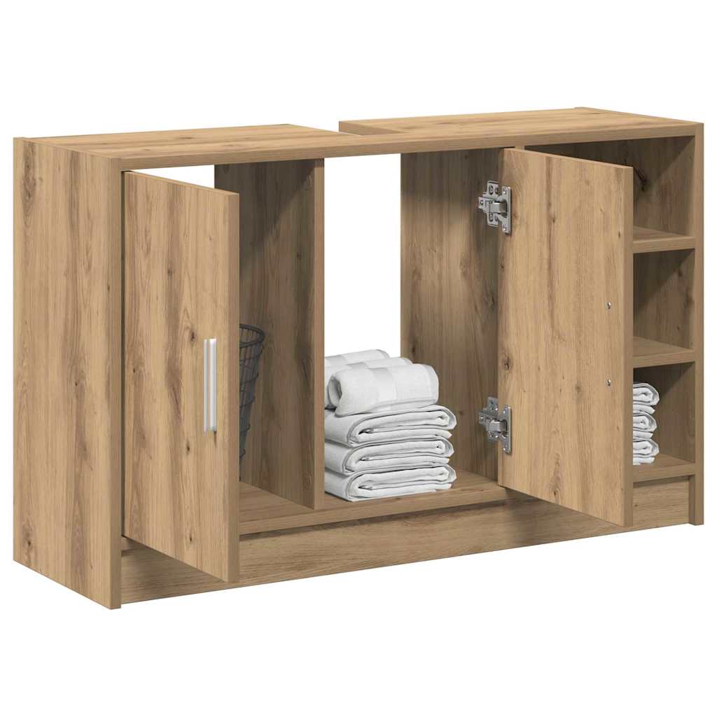 Badezimmerschrank Artisan-Eiche 90 x 29 x 55 cm Holzwerkstoff