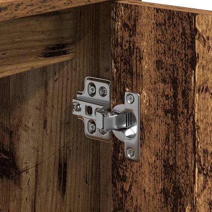 Badezimmerschrank mit Tür Altholz 63 x 29 x 55 cm Holzwerkstoff