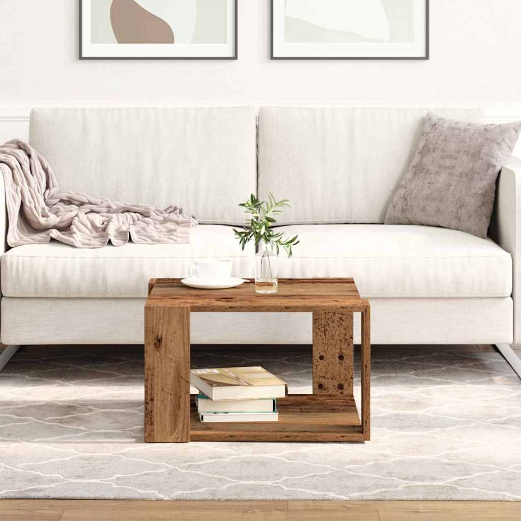 Couchtisch Altholz 51.5 x 51.5 x 30 cm Holzwerkstoff