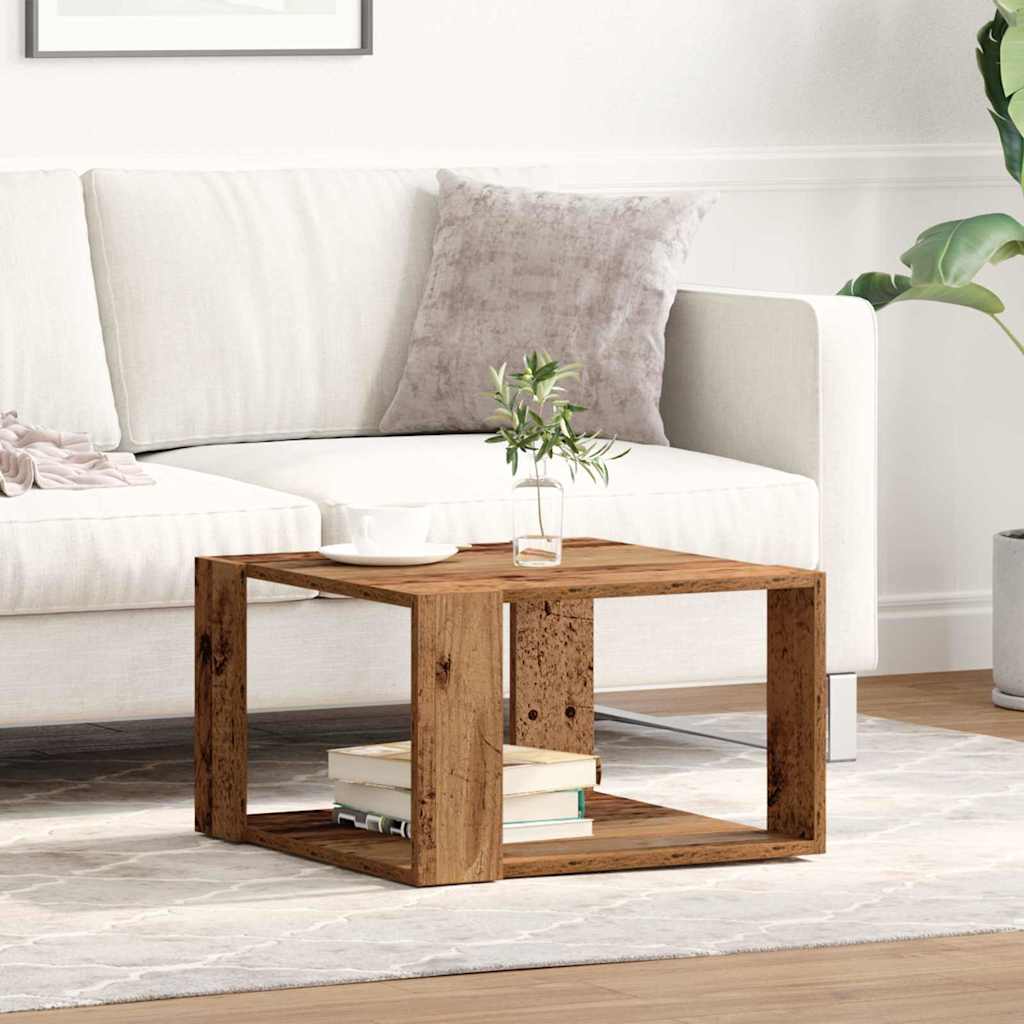 Couchtisch Altholz 51.5 x 51.5 x 30 cm Holzwerkstoff