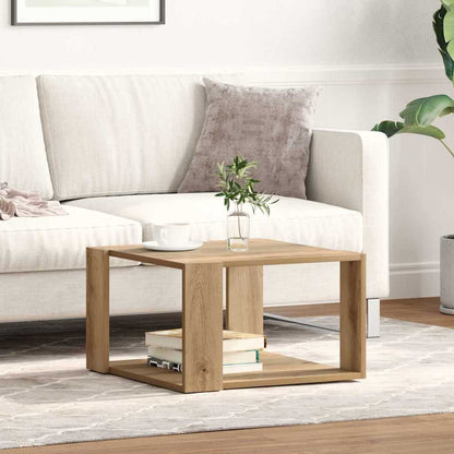 Couchtisch Eiche handwerklich 51.5 x 51.5 x 30 cm Holzwerkstoff