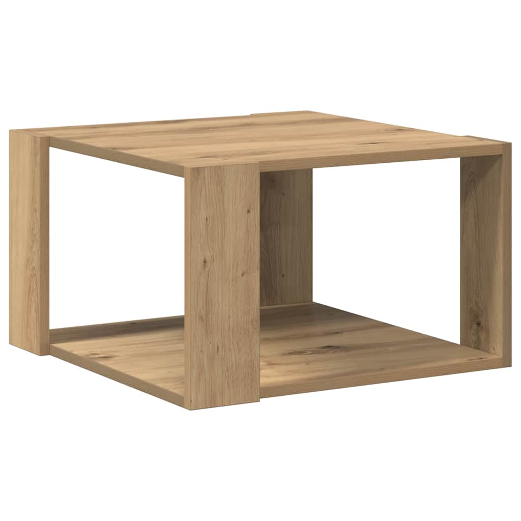 Couchtisch Eiche handwerklich 51.5 x 51.5 x 30 cm Holzwerkstoff
