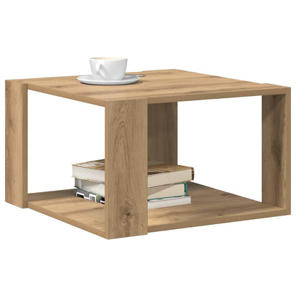 Couchtisch Eiche handwerklich 51.5 x 51.5 x 30 cm Holzwerkstoff