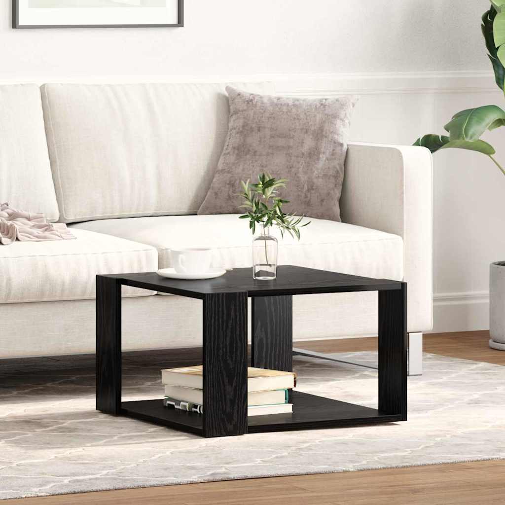 Couchtisch Schwarze Eiche 51.5 x 51.5 x 30 cm Holzwerkstoff