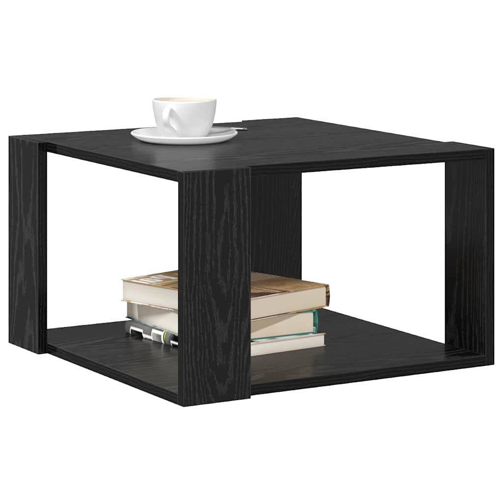 Couchtisch Schwarze Eiche 51.5 x 51.5 x 30 cm Holzwerkstoff