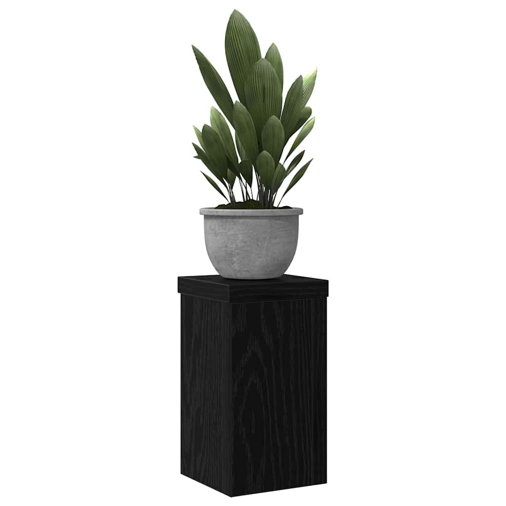 Pflanzenständer 2 pcs Schwarze Eiche 10 x 10 x 18 cm