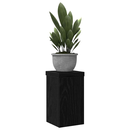 Pflanzenständer 2 pcs Schwarze Eiche 10 x 10 x 18 cm