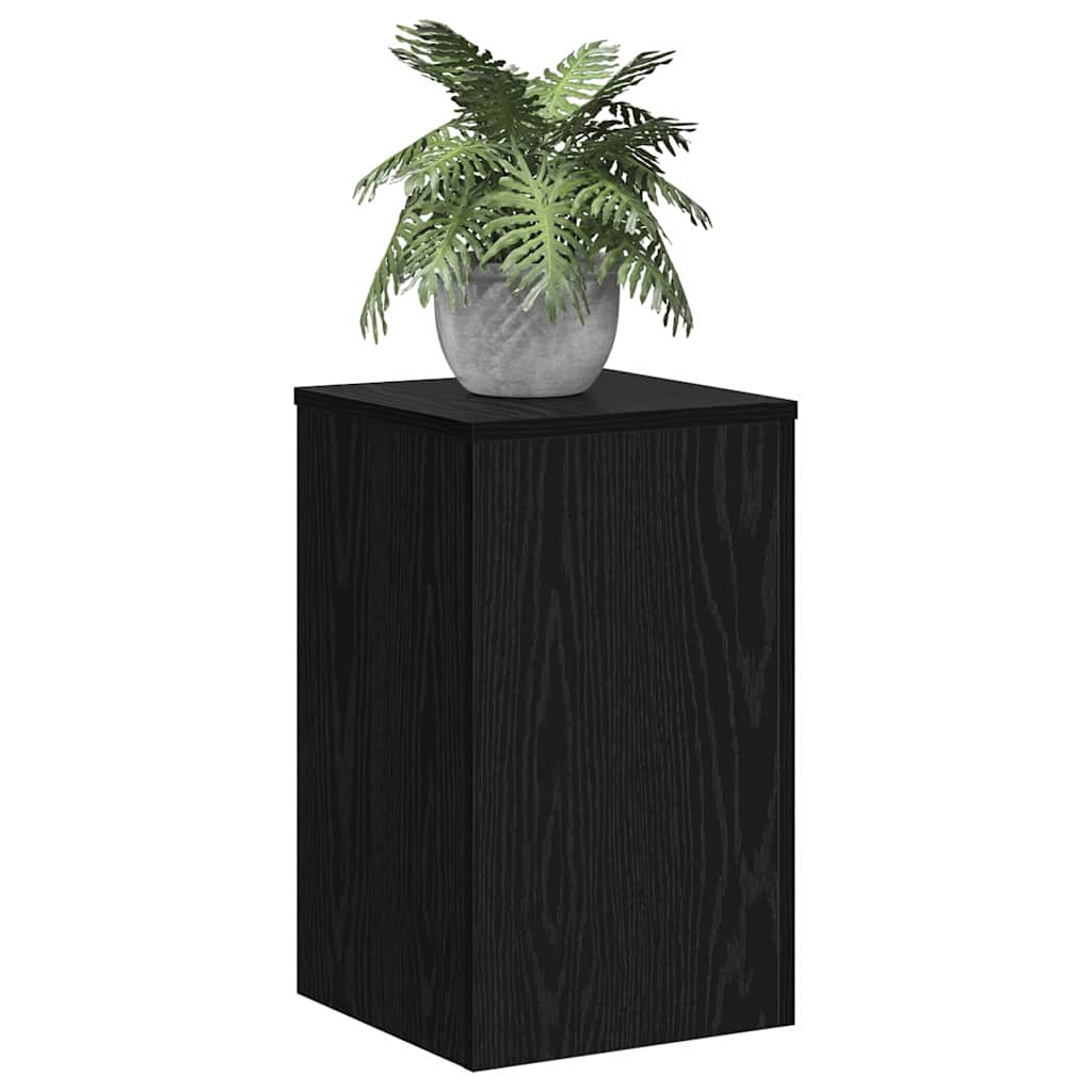 Pflanzenständer 2 pcs Schwarze Eiche 30 x 30 x 50 cm