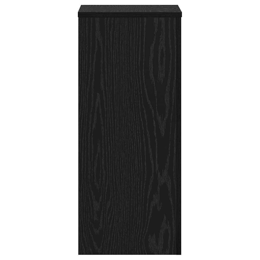 Pflanzenständer 2 pcs Schwarze Eiche 30 x 30 x 70 cm