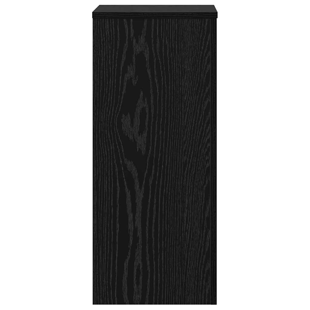 Pflanzenständer 2 pcs Schwarze Eiche 30 x 30 x 70 cm