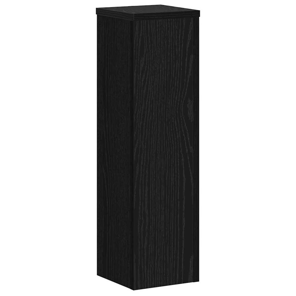 Pflanzenständer 2 pcs Schwarze Eiche 17 x 17 x 60 cm