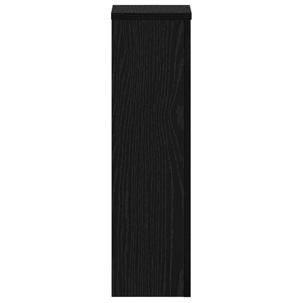 Pflanzenständer 2 pcs Schwarze Eiche 17 x 17 x 60 cm