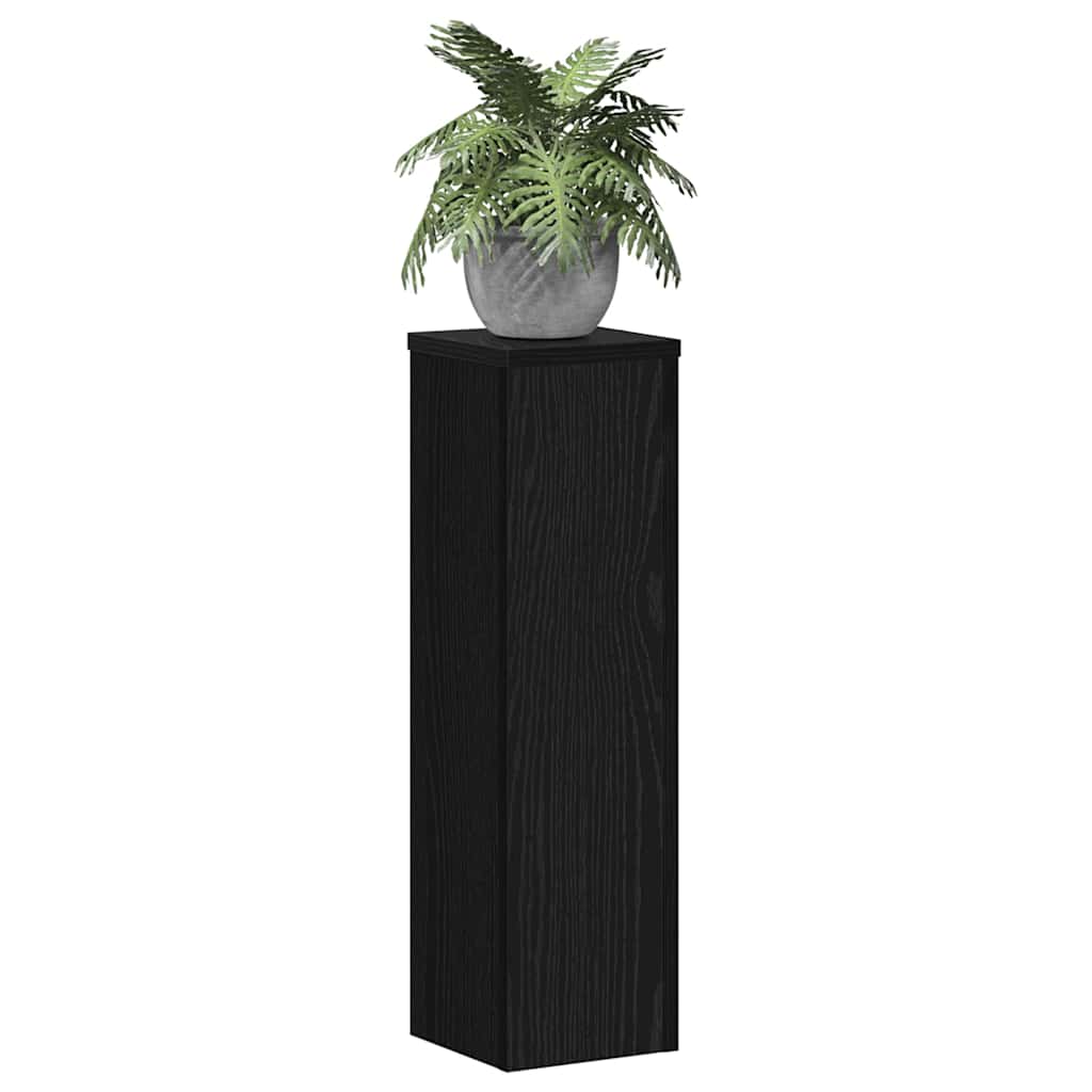 Pflanzenständer 2 pcs Schwarze Eiche 17 x 17 x 60 cm
