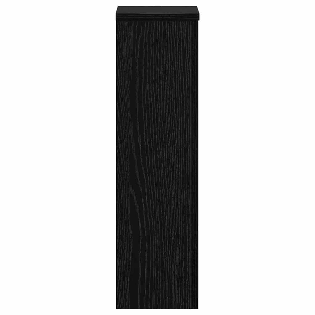 Pflanzenständer 2 pcs Schwarze Eiche 17 x 17 x 60 cm