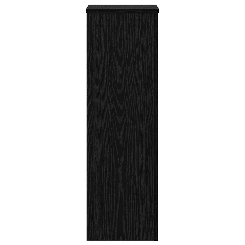 Pflanzenständer 2 pcs Schwarze Eiche 25 x 25 x 80 cm