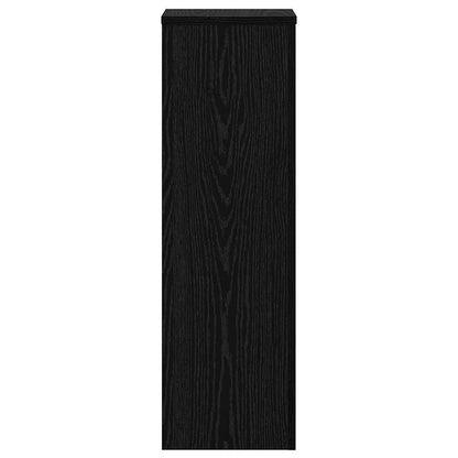 Pflanzenständer 2 pcs Schwarze Eiche 25 x 25 x 80 cm