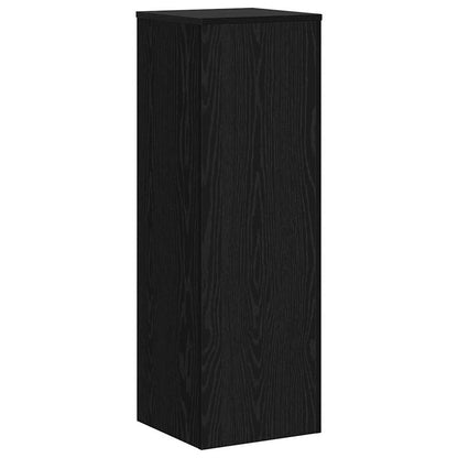 Pflanzenständer Schwarz Eichen-Optik 33 x 33 x 100 cm