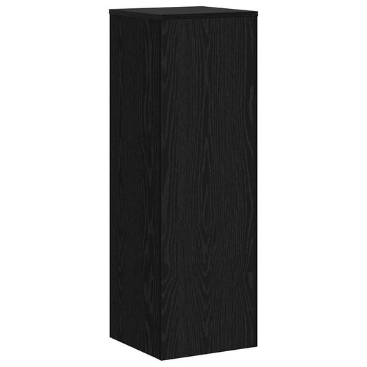 Pflanzenständer Schwarz Eichen-Optik 33 x 33 x 100 cm
