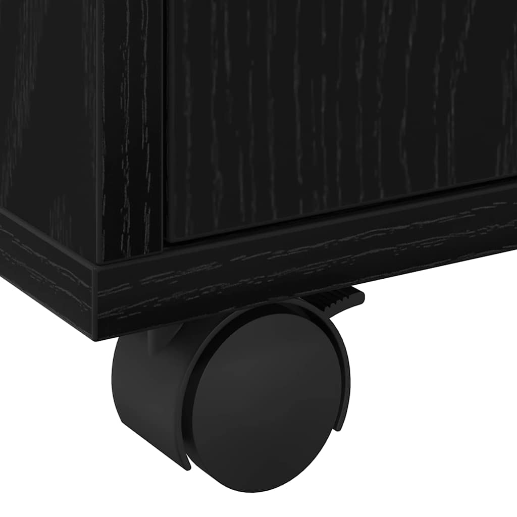 Rollschrank Schwarze Eiche 60 x 48 x 81 cm Holzwerkstoff