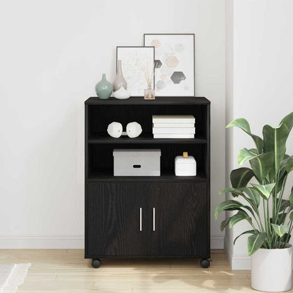 Rollschrank Schwarze Eiche 60 x 48 x 81 cm Holzwerkstoff