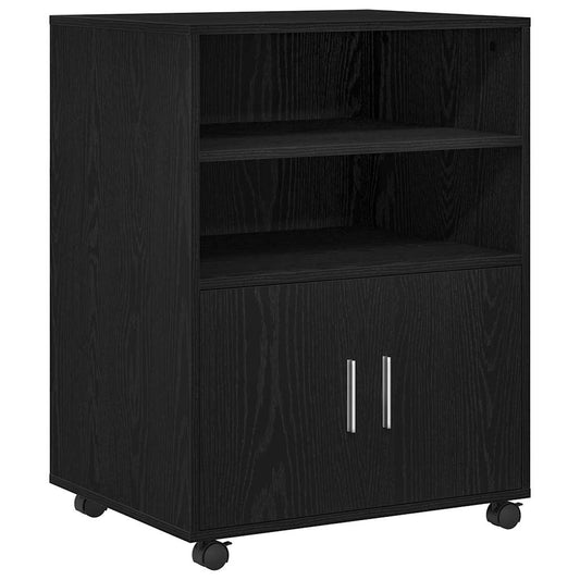 Rollschrank Schwarze Eiche 60 x 48 x 81 cm Holzwerkstoff