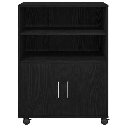 Rollschrank Schwarze Eiche 60 x 48 x 81 cm Holzwerkstoff