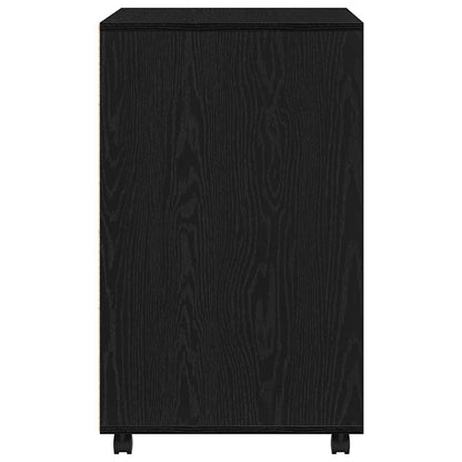 Rollschrank Schwarze Eiche 60 x 48 x 81 cm Holzwerkstoff