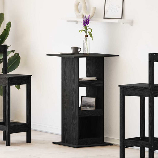 Bartisch Schwarze Eiche 60 x 60 x 100 cm Holzwerkstoff