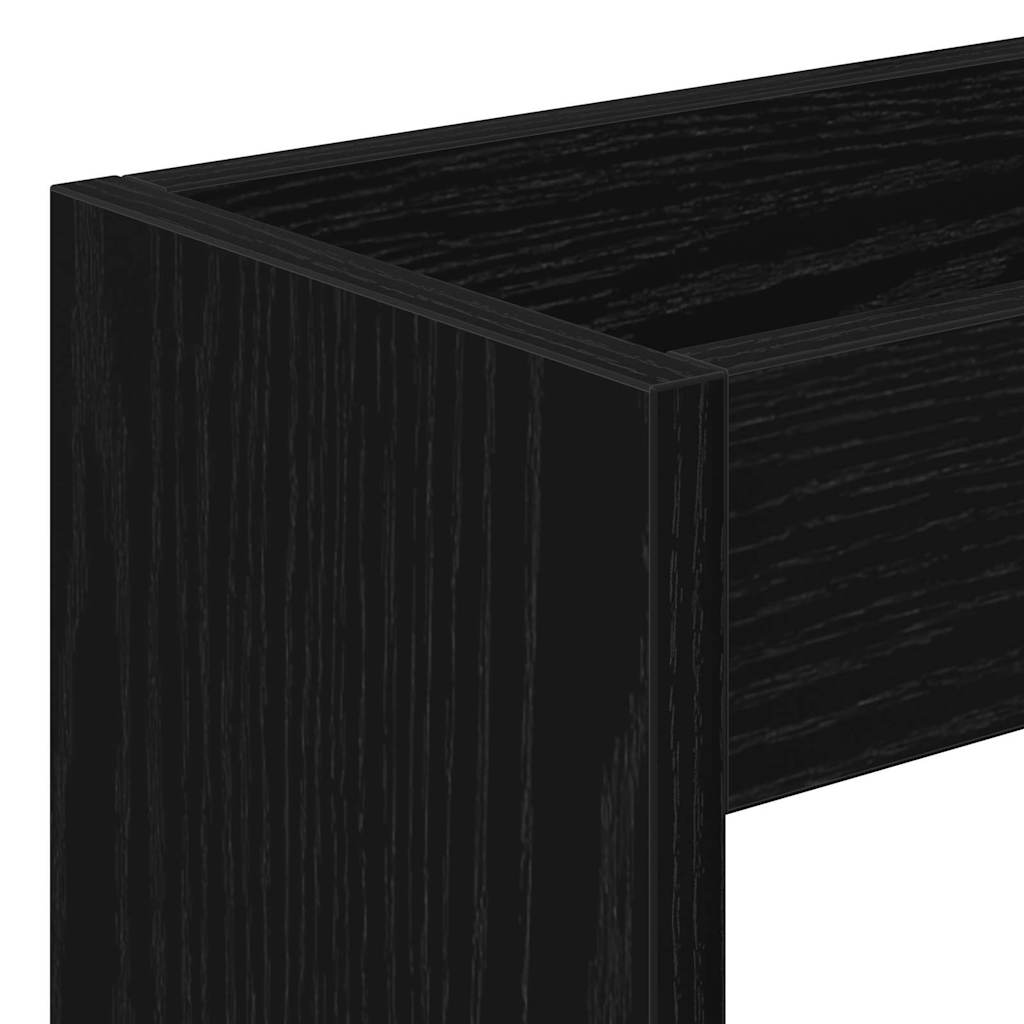 Schmaler Aufbewahrungswagen Schwarze Eiche 60 x 18 x 70 cm