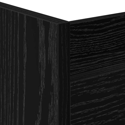 Schmaler Aufbewahrungswagen Schwarze Eiche 60 x 22 x 80 cm