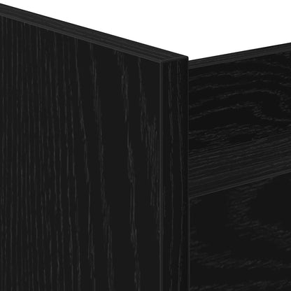 Schmaler Aufbewahrungswagen Schwarze Eiche 60 x 20 x 82 cm