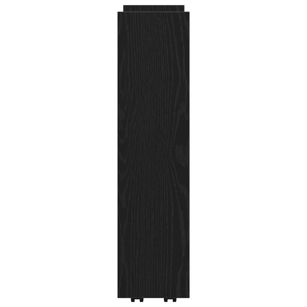 Schmaler Aufbewahrungswagen Schwarze Eiche 60 x 20 x 82 cm