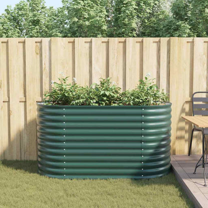 Garten-Hochbeet Grün 160 x 80 x 81 cm Stahl