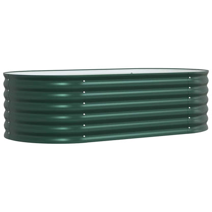 Garten-Hochbeet Grün 160 x 80 x 44 cm Stahl