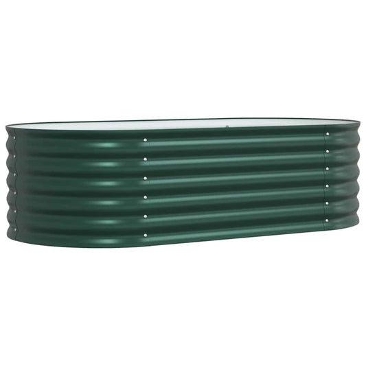 Garten-Hochbeet Grün 160 x 80 x 44 cm Stahl