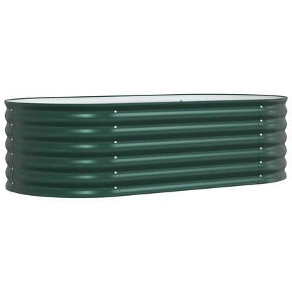 Garten-Hochbeet Grün 160 x 80 x 44 cm Stahl