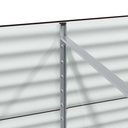 Garten-Hochbeet Braun 240 x 80 x 81 cm Stahl