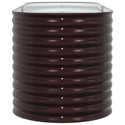 Garten-Hochbeet Braun 240 x 80 x 81 cm Stahl
