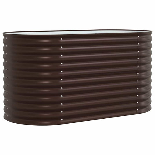 Garten-Hochbeet Braun 160 x 80 x 81 cm Stahl