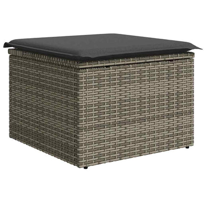 Garten-Sofa-Set mit Kissen 8 pcs Grau