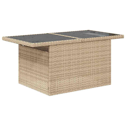 Garten-Sofa-Set mit Kissen 9 pcs Beige und Hellgrau