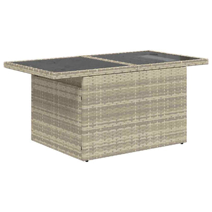 Garten-Sofa-Set mit Kissen 9 pcs Hellgrau