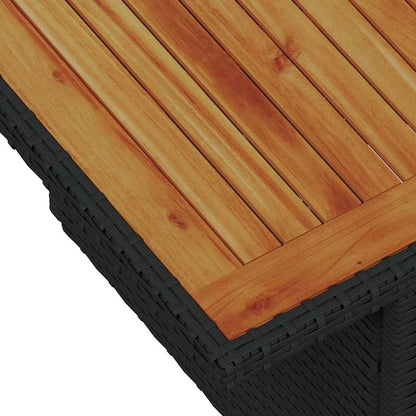 Garten-Sofa-Set mit Kissen 8 pcs Schwarz 100 x 55 x 73 cm