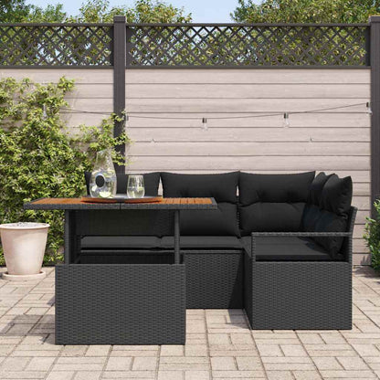 Garten Essgruppe 5 pcs Schwarz, Braun 100 x 55 x 73 cm