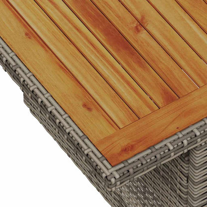 Garten-Sofa-Set 9 pcs Grau und Braun 100 x 55 x 73 cm