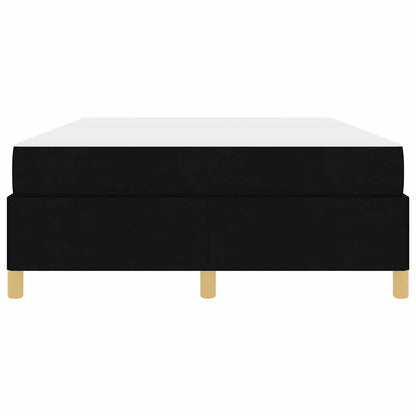 Boxspringbett Schwarz und Weiß und Schwarz 140 x 200 cm Stoff