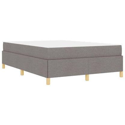 Boxspringbett Taupe und Beige und Weiß 140 x 200 cm Schaum