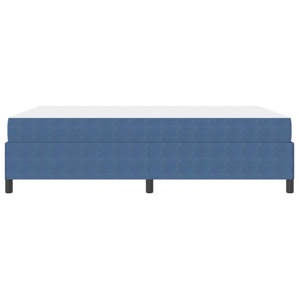 Bettgestell Blau 140 x 190 cm Cordstoff