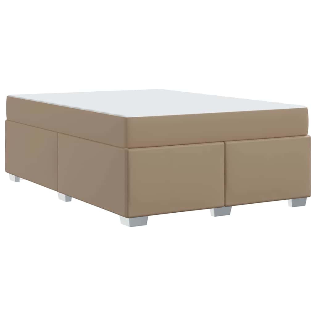 Bettgestell Cappuccino 160 x 200 cm Kunstleder