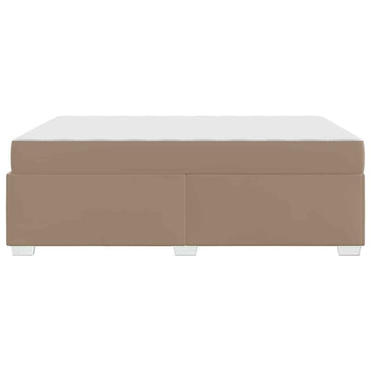 Bettgestell Cappuccino 160 x 200 cm Kunstleder